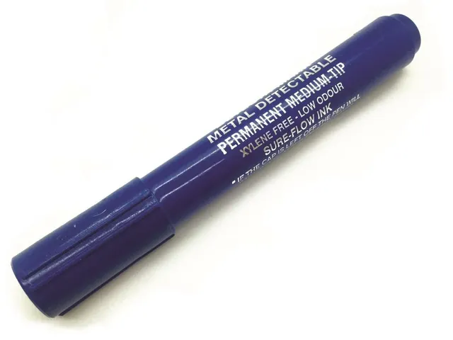 Detecteerbare Permanente Marker Schrijfkleur Blauw 10 Stuks
