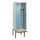 locker met bank,voor scheiding van kleding,HxBxD 2120x600x815mm,2vak