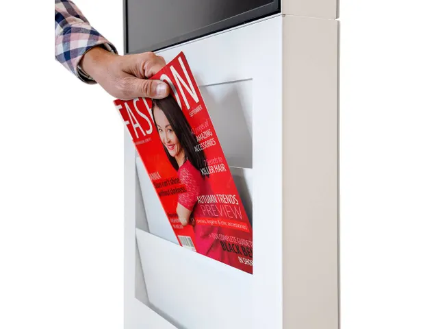 Digitale Smart Line Totem Rack Wit 43 inch Samsung scherm