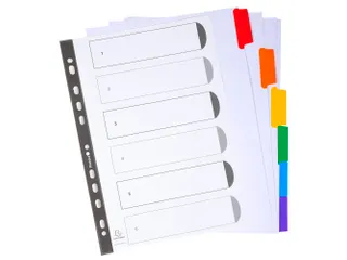 Tabbladen Witte Karton Kreatabs Personaliseerbaar 6-Delig A4 11-Gaats - 6