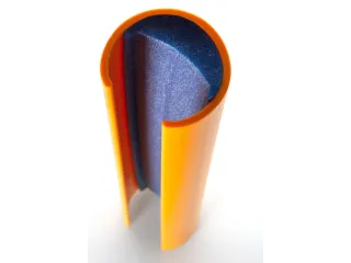 aanrijdbescherming voor stelling,v. binnen,H 600mm - 3