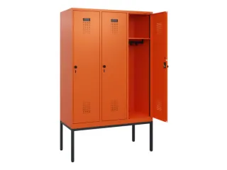 schoollocker,HxBxD 1950x1200x500mm,3vak,vak B 400mm,draaigrendel - 1