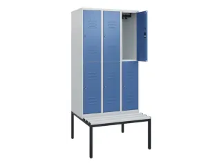 Dubbeldekse dekenkist,HxBxD 1950x900x815mm,3x2vak.,vak B 300mm - 2