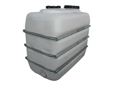 Opslagtank Ruimtebesparend Pe Hxlxb 1650X1870X1000Mm 2500 Liter Wit