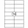 Rillprint Etiket 105x41mm 14 op een vel 1000 Vel
