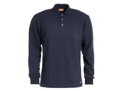 Polosweater 6371 89 Marine Vlamvertragend, Maat 3EL