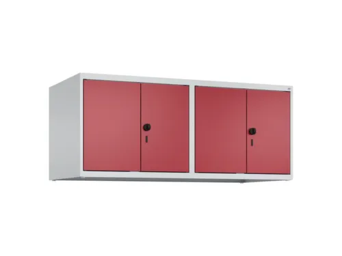 opzetkast,v. locker,4vak.,vak B 300mm,HxBxD 500x1200x500mm,vleugeldeur
