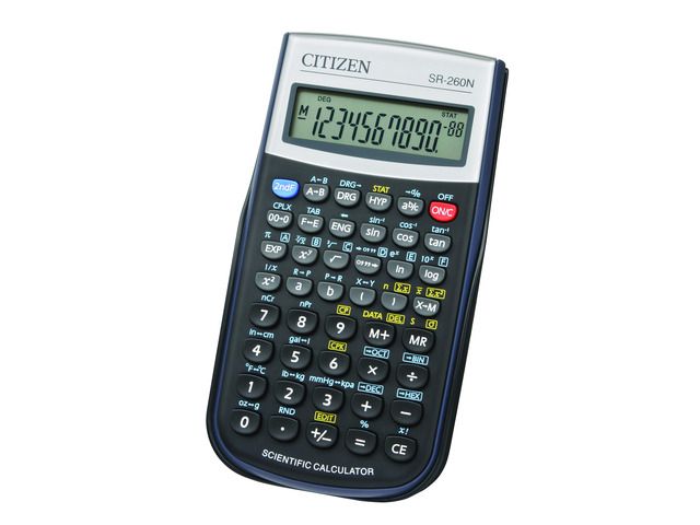 Calculator wetenschappelijk Citizen Cool4School, zwart | RekenmachinesWinkel.nl