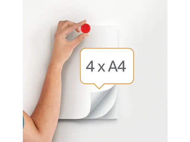 Magneet Nobo 24mm rood 10 stuks