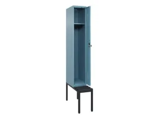 locker met bank,HxBxD 2120x300x815mm,1vak,vak B 300mm,draaigrendel - 1