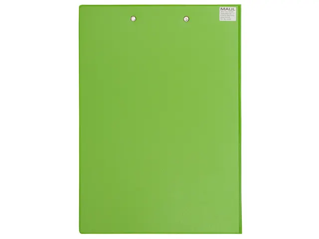 Klembordmap MAUL A4 staand met penlus PVC neon groen