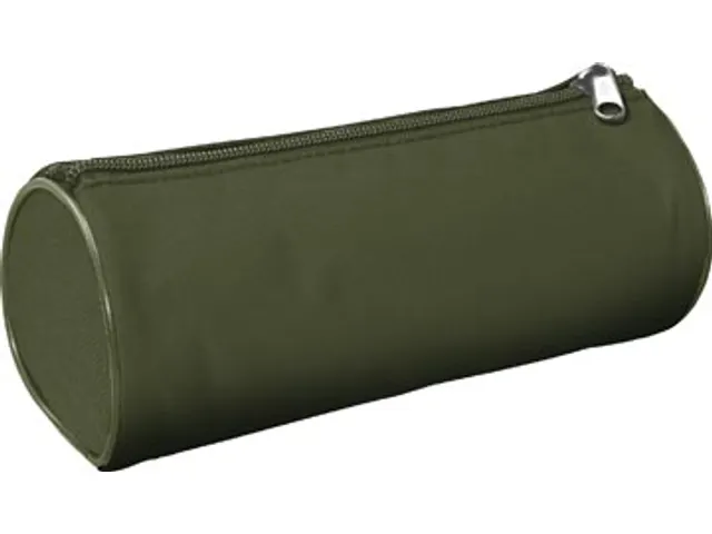 Trousse, Rond, Ft 20 X 8,5 Cm, Vert Foncé