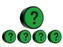 Impressiemagneet Question Mark 35mm Groen