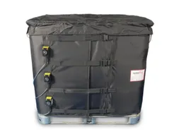 verwarmingsmantel,v. IBC inhoud 1000l,buiten glasvezel/silicone,zwart
