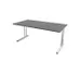 In hoogte verstelbaar bureau,HxBxD 720-840x1600x800mm,MS-donkergrijs
