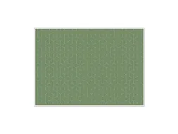 Placemat 45x32cm PVC Hexagon Groen 6 Stuks