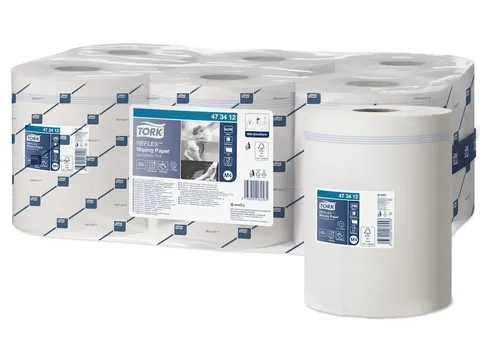 Tork 473412 Poetspapier M4 1-Laags Centerfeed Smartcore Wit