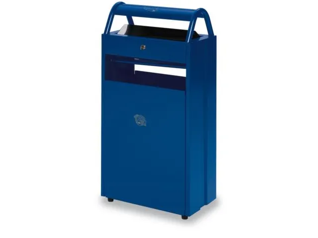 Combi-Asbak 8/60 liter Blauw 960x480x250 Overkapping Verzinkt