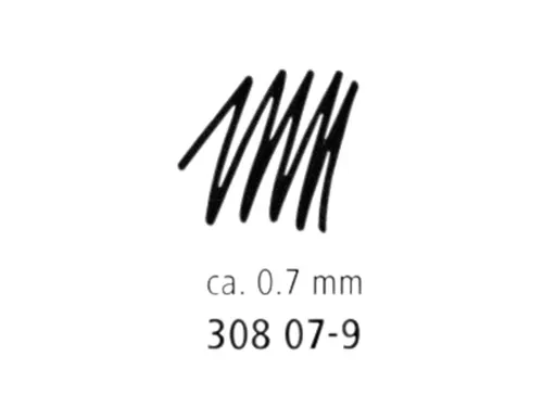 Fineliner Staedtler Pigment 308 zwart 0.7mm