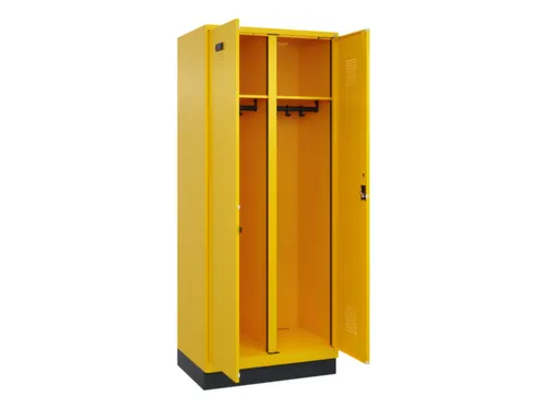 locker voor scheiding van kleding,HxBxD 1950x800x500mm,2vak