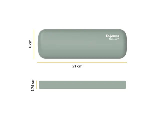 Polssteun Fellowes Breyta palm saliegroen 6x18cm
