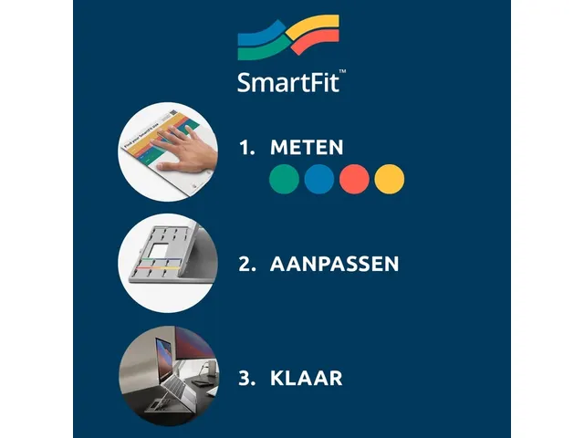 Monitorarm Kensington SmartFit ruimtebesparend dubbel