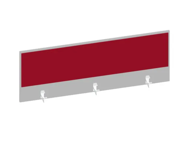 baliepaneel v. bureau aanbouw achter MP-lichtgrijs BN4011-rood 1400mm