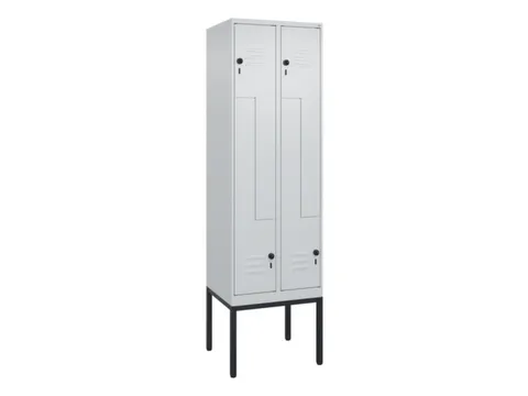 Z-garderobekast,HxBxD 2120x600x500mm,vak B 150/300mm,draaigrendel