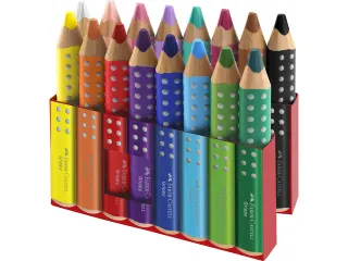 Kleurpotlood Faber-Castell Grippy XXL Jumbo etui 16 stuks en puntensli - 4