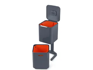 Afvalbak Intelligent Waste Totem Compact 40 Liter Grijs - 2