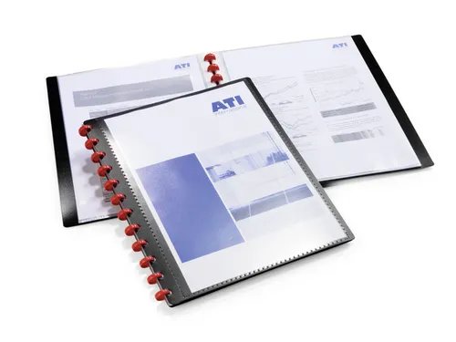 Showalbum A4 Duralook Easy Plus Zwart 20 tassen