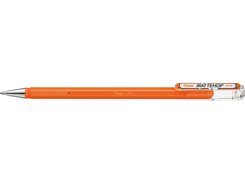 Gelschrijver Pentel K110 Mattehop medium oranje