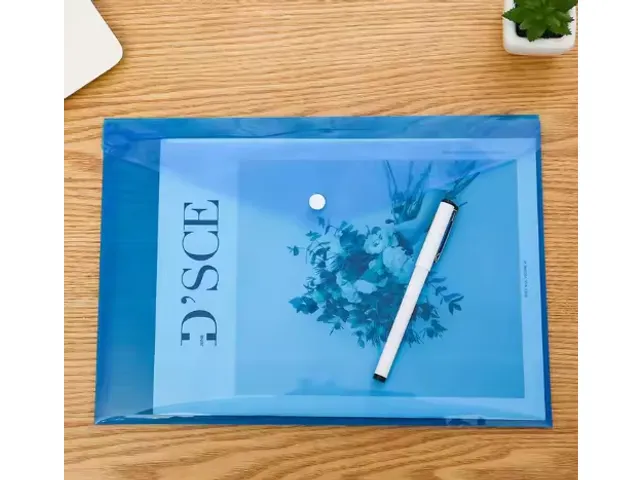 Pochette documents Velcro A5 Bleu 10 pièces