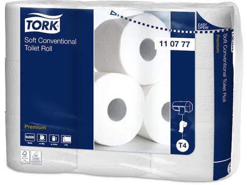 Tork 110777 Zacht Traditioneel Toiletpapier Premium 2-Laags 54 Rol