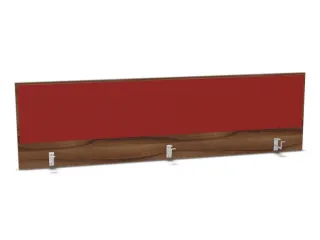 opzetpaneel bureau aanbouw achter NP-tiepolo nut BN4011-rood 2000mm - 1