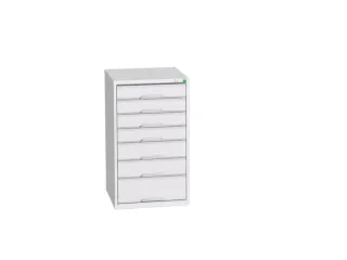 ladekast HxBxD 900x525x550mm 7laden romp RAL7035 front RAL7035 - 1