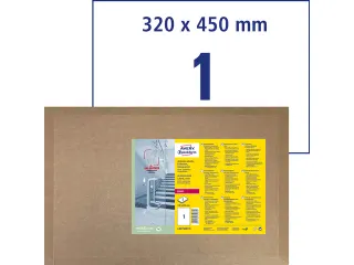 Antimicrobiële etiketten afneembaar transparant 450x320mm - 8