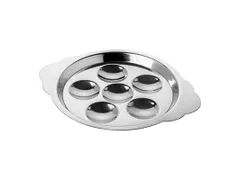 Slakkebordje rvs 6-gaats