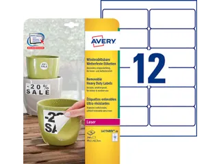 Etiket Avery L4776REV-20 99.1x42.3mm wit 240stuks - 6