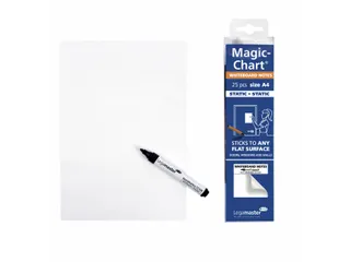Legamaster Magic-Chart notes Whiteboard folie A4 20x30cm Wit 25 vel - 1