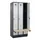 locker met bank,HxBxD 1950x900x815mm,3vak,vak B 300mm,draaigrendel