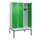 locker met bank,HxBxD 2120x1200x815mm,3vak,vak B 400mm,draaigrendel