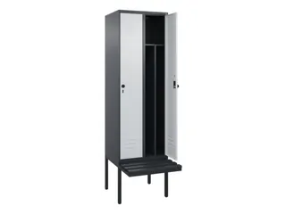 locker voor scheiding van kleding,HxBxD 2120x600x815mm,2vak - 2