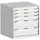 ladekast HxBxD 700x650x525mm 5laden romp RAL7035 front RAL7035