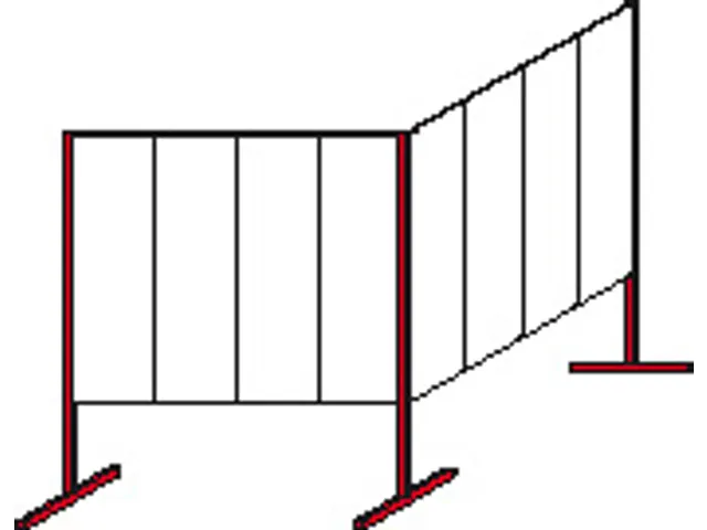 Cloison À Plaques Perforées/À Fentes,Élément Double 90°