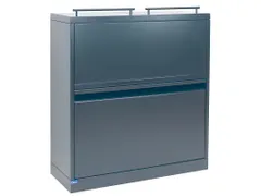 Bica 881 Afvalstation met deksel 80 Liter Antraciet