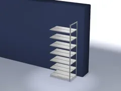 dossierstelling,aanbouwveld,HxBxD 2550x1000x600mm,vaklast 90kg