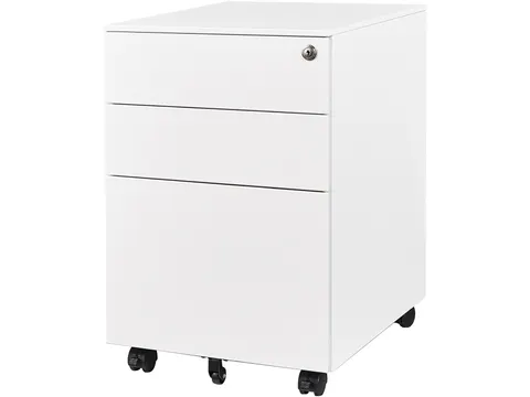 Ladeblok Verrijdbaar Wit