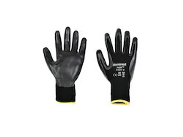 Handschoen Polytril Black, Maat 6 Nitril Zwart