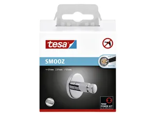 Handdoekhaak tesa Smooz hoogglans verchroomd metaal zelfklevend - 2